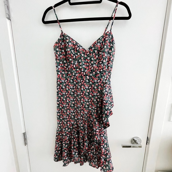 J Crew floral Dress | black, blue and pink summer dress - Picture 2 of 7